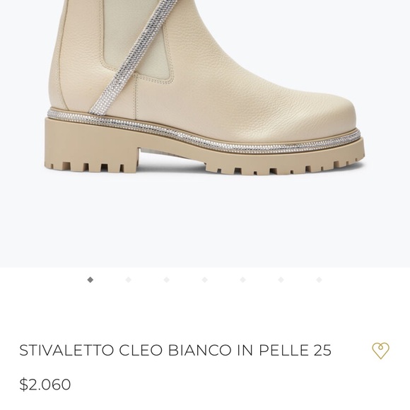 RENE CAOVILLA BOOTS WHITE IVORY WOMENS SIZE 35 5 - Picture 11 of 17